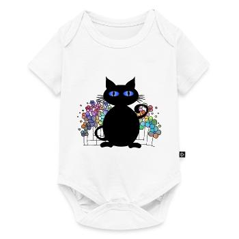 Cat - Baby Premium short-sleeve bodysuit - white - Front