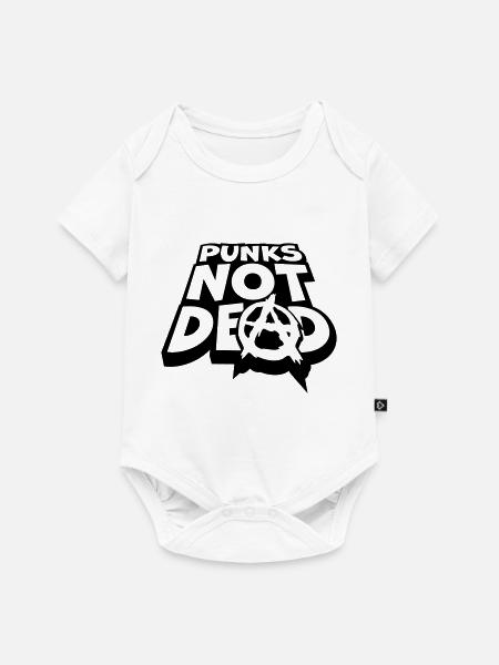 punks not dead Zitat - Baby Premium Kurzarmbody - Weiß