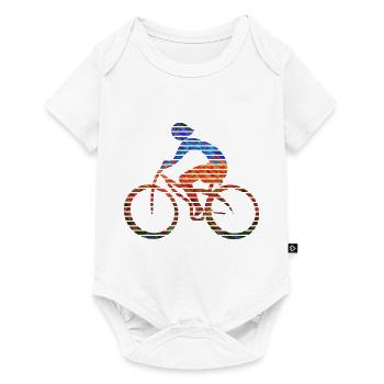 Cyclist - Baby Premium short-sleeve bodysuit - white - Front