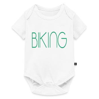 Biking Downhill Geschenk MTB biking - Baby Premium Kurzarmbody - Weiß - Vorne