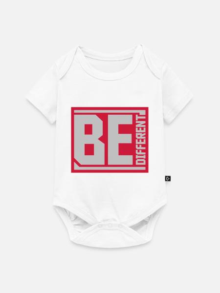 Be different Logo Design - Baby Premium Kurzarmbody - Weiß