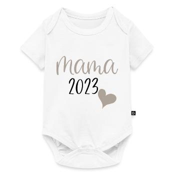 Mama 2023 - Baby Premium Kurzarmbody - Weiß - Vorne