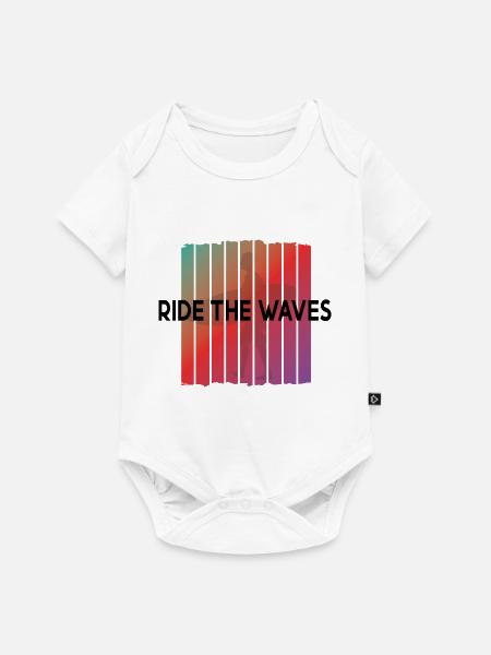 Surfing Surfboard Surfer Geschenksidee - Baby Premium Kurzarmbody - Weiß