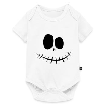 Pumpkin Face Halloween - Baby Premium short-sleeve bodysuit - white - Front