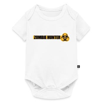 zombie hunter Halloween Quote - Baby Premium short-sleeve bodysuit - white - Front
