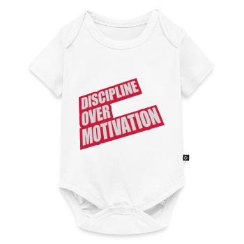 Citation de discipline sur la motivation - Body à manches courtes Premium Bébé - blanc - Devant