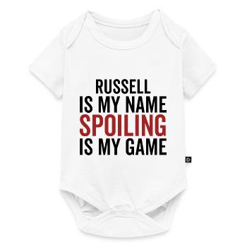 Russel ist mein Name Verderben ist mein Spiel - Baby Premium Kurzarmbody - Weiß - Vorne