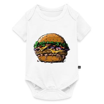 burger - Baby Premium short-sleeve bodysuit - white - Front