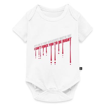 you disagree with me - Baby Premium short-sleeve bodysuit - white - Front