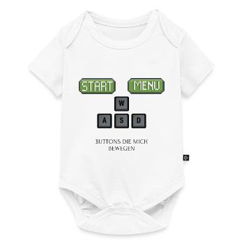 gaming x buttons - Baby Premium Kurzarmbody - Weiß - Vorne