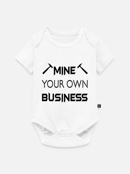 Bitcoin Trading Crypto Aktien - Baby Premium Kurzarmbody - Weiß