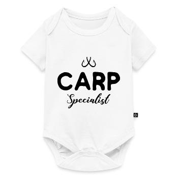 Carp Specialist - Angeln, Angler - Baby Premium Kurzarmbody - Weiß - Vorne