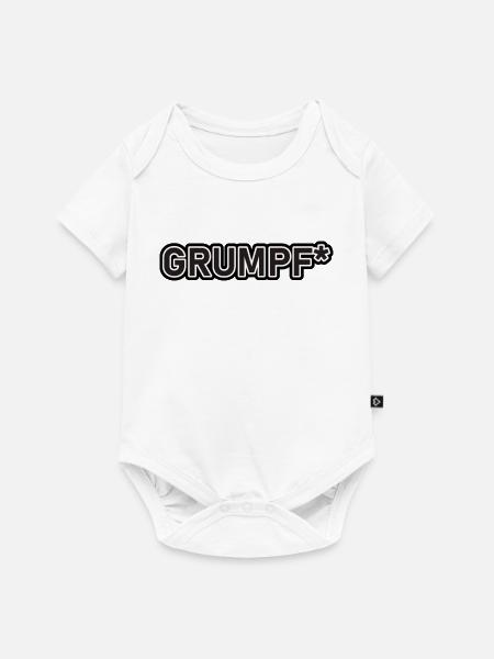 GRUMPF* - Baby Premium Kurzarmbody - Weiß