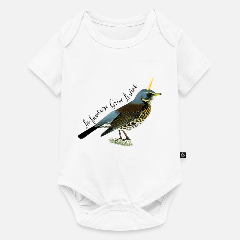 Grive licorne - Body à manches courtes Premium Bébé - blanc