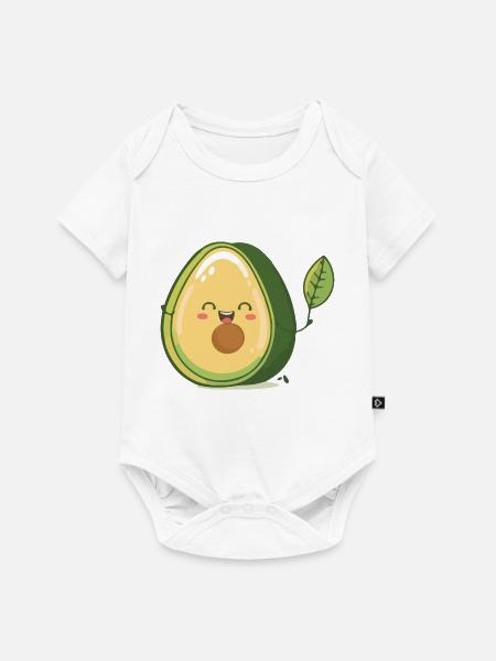 Die leckere Avocado - Baby Premium Kurzarmbody - Weiß