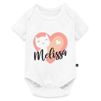 Melissa Surname First Name Kitten - Baby Premium short-sleeve bodysuit - white - Front