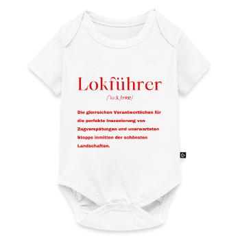 Lokführer Definition - Baby Premium Kurzarmbody - Weiß - Vorne