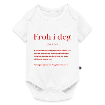 Norwegian Saying - Baby Premium short-sleeve bodysuit - white - Front