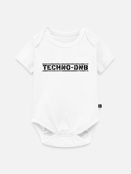Techno DNB - Baby Premium Kurzarmbody - Weiß