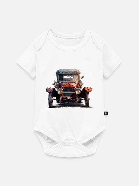 Die Faszination für Oldtimer - Baby Premium Kurzarmbody - Weiß
