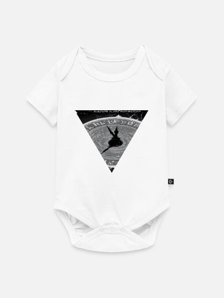 Black and Grey Clock Design - Baby Premium Kurzarmbody - Weiß