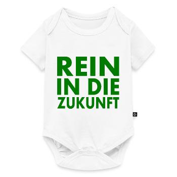 Rein in die zukunft - Baby Premium Kurzarmbody - Weiß - Vorne