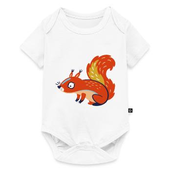 Wildtiere - Baby Premium Kurzarmbody - Weiß - Vorne
