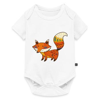 Wildtiere - Baby Premium Kurzarmbody - Weiß - Vorne