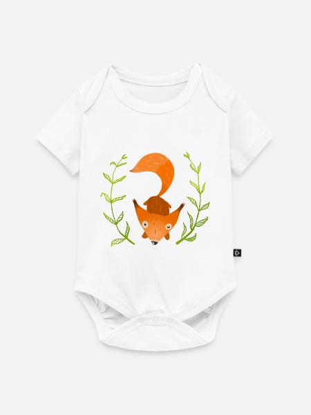 Wildtiere - Baby Premium Kurzarmbody - Weiß