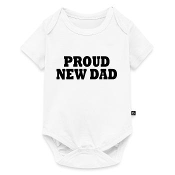 Proud new dad - Baby Premium short-sleeve bodysuit - white - Front