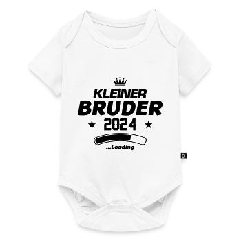 kleiner bruder 2024 loading - Baby Premium Kurzarmbody - Weiß - Vorne