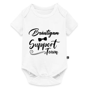 bräutigam support team - Baby Premium Kurzarmbody - Weiß - Vorne