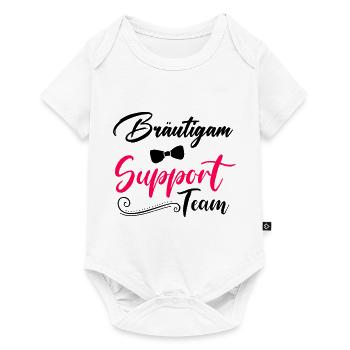bräutigam support team - Baby Premium Kurzarmbody - Weiß - Vorne