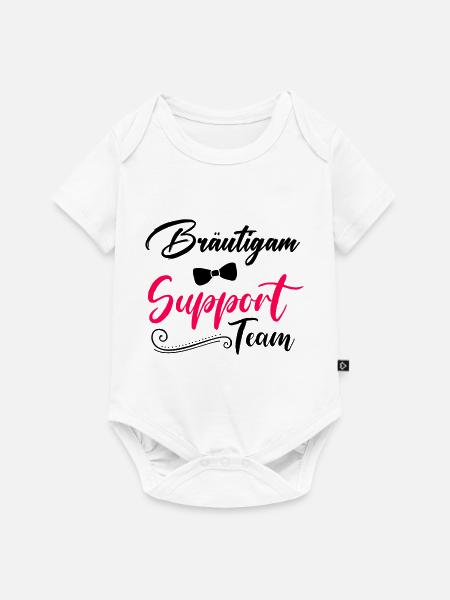 bräutigam support team - Baby Premium Kurzarmbody - Weiß