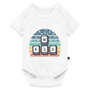 WASD Retro - Baby Premium Kurzarmbody - Weiß - Vorne