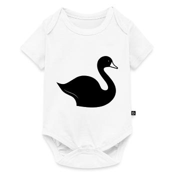 Schwan - Baby Premium Kurzarmbody - Weiß - Vorne