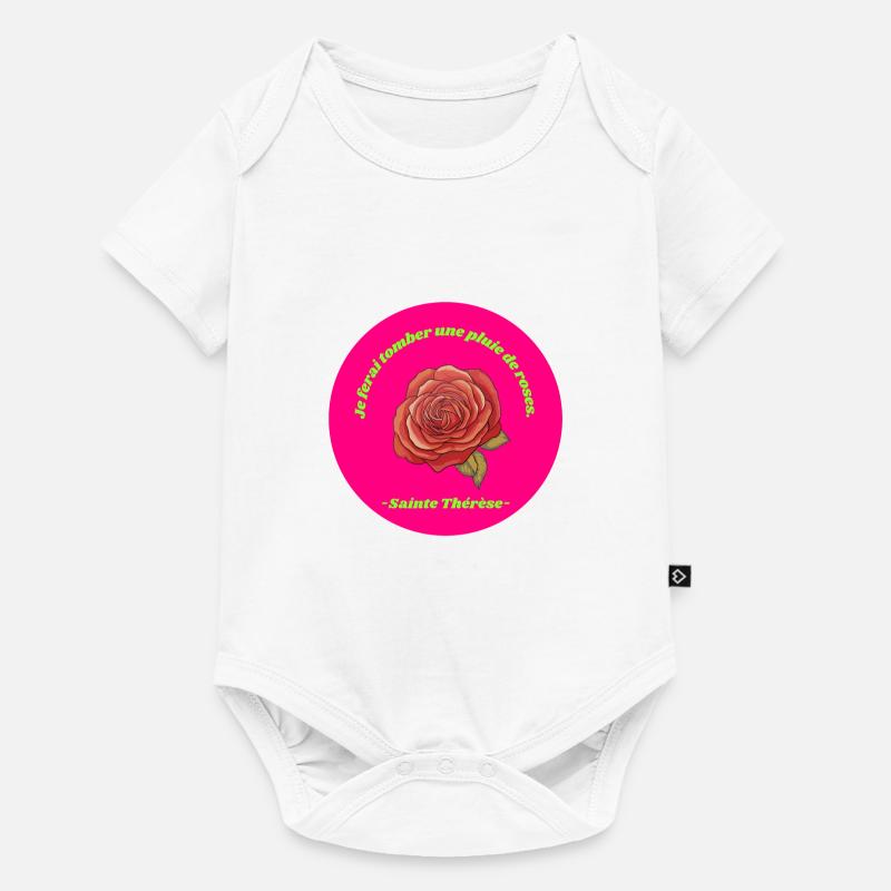 Paroles de Sainte Thérèse - Body à manches courtes Premium Bébé - blanc