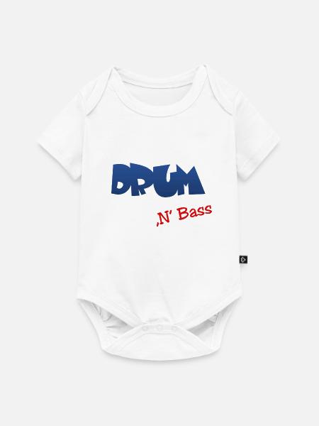 Drum n Bass - Baby Premium Kurzarmbody - Weiß