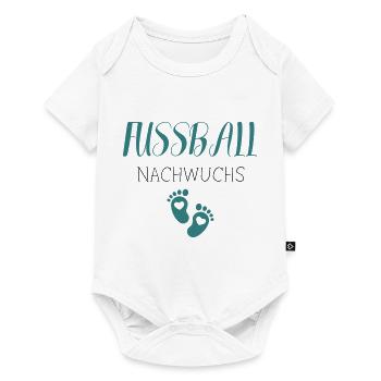 Fußball Nachwuchs - Baby Premium Kurzarmbody - Weiß - Vorne