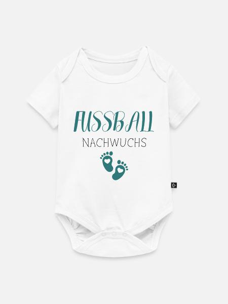 Fußball Nachwuchs - Baby Premium Kurzarmbody - Weiß