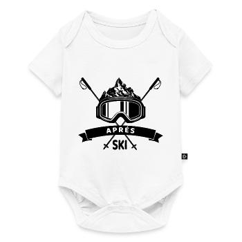 Skiing Ski motif for skiers Skiers - Baby Premium short-sleeve bodysuit - white - Front