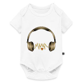 Écouteur - Body à manches courtes Premium Bébé - blanc - Devant