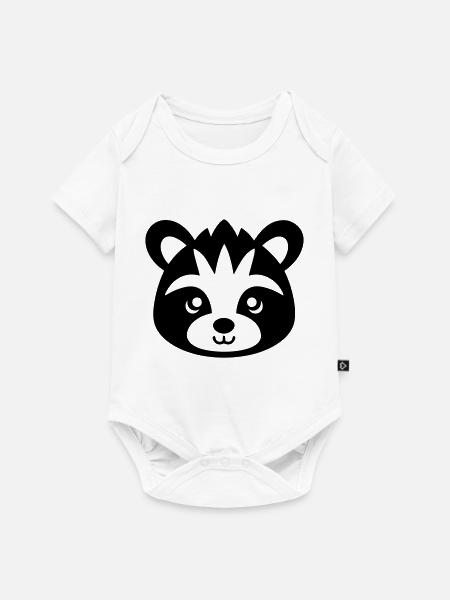 Kleiner Panda - Baby Premium Kurzarmbody - Weiß