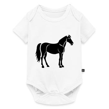Horse - Baby Premium short-sleeve bodysuit - white - Front