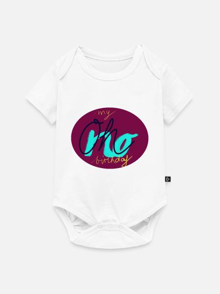 Oh no - Baby Premium Kurzarmbody - Weiß