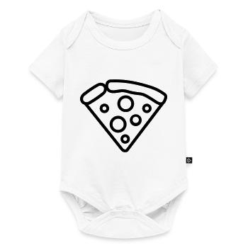 Pizza slice - Baby Premium short-sleeve bodysuit - white - Front
