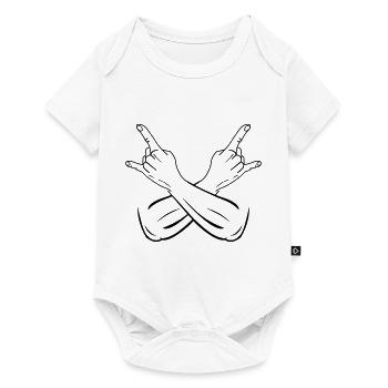 Cool Hands Symbol - Baby Premium short-sleeve bodysuit - white - Front