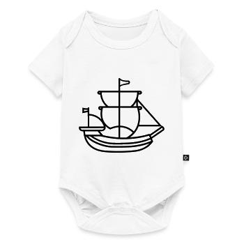 Bateau pirate - Body à manches courtes Premium Bébé - blanc - Devant