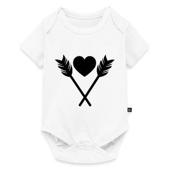 Heart Arrow - Baby Premium short-sleeve bodysuit - white - Front