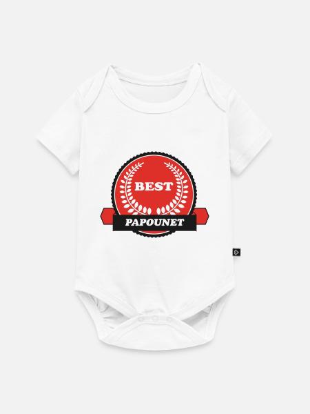 PAPA VATI DAD - Baby Premium Kurzarmbody - Weiß